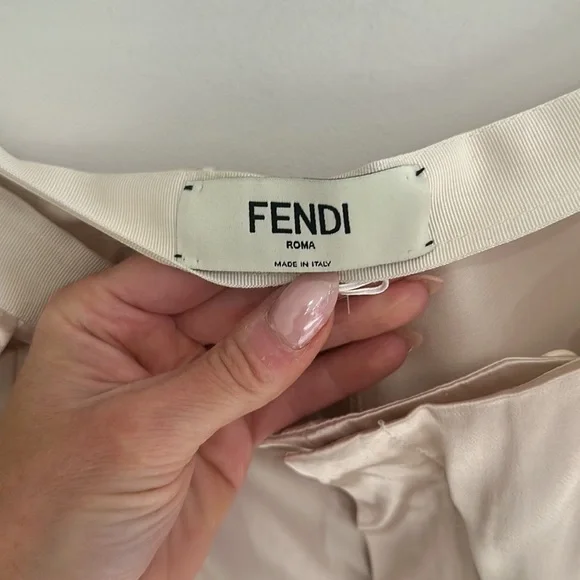 Fendi FF Baguette Buckle Embellished Satin Cargo Pants - Picture 7 of 13